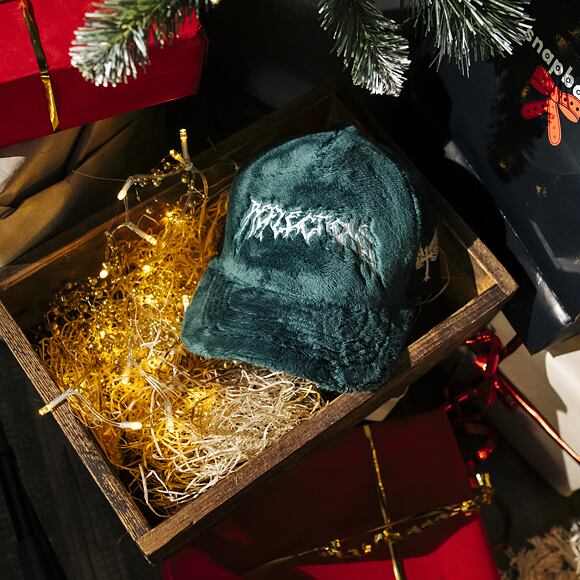 Kšiltovka Reflection Luxury Fuzzy Trucker - Bottle Green/ White