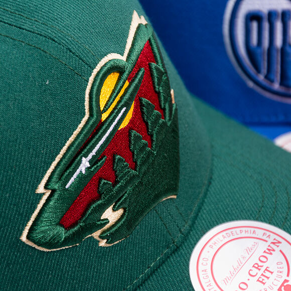 Mitchell & Ness - Minnesota Wild - Team Ground 2.0 Pro Snapback - Hunter Green