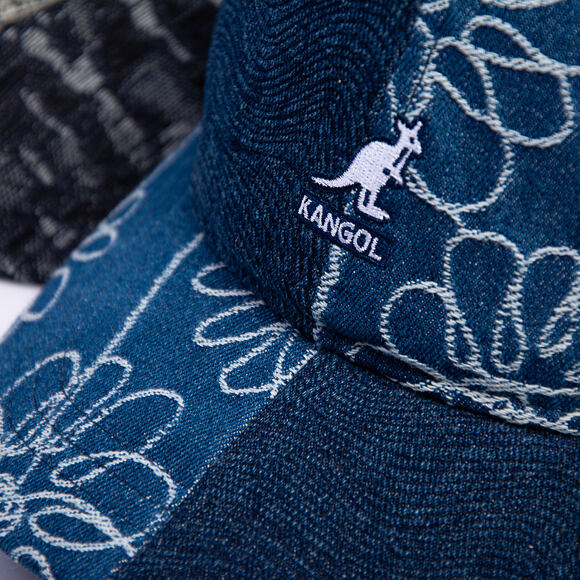 Cap Kangol - TRENDS PACK - Denim Mashup Baseball - Medium Blue Floral