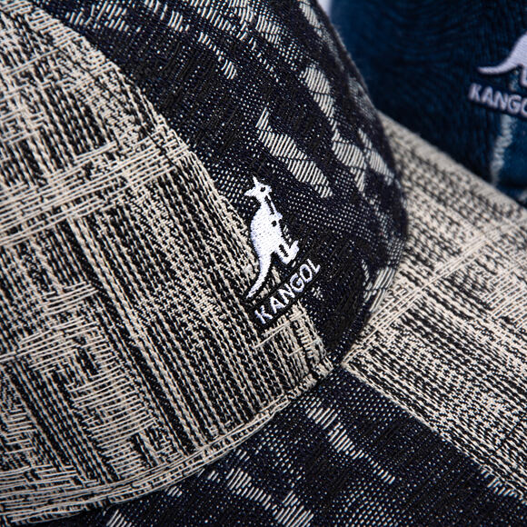 Cap Kangol - TRENDS PACK - Denim Mashup Baseball - Black Topstitch