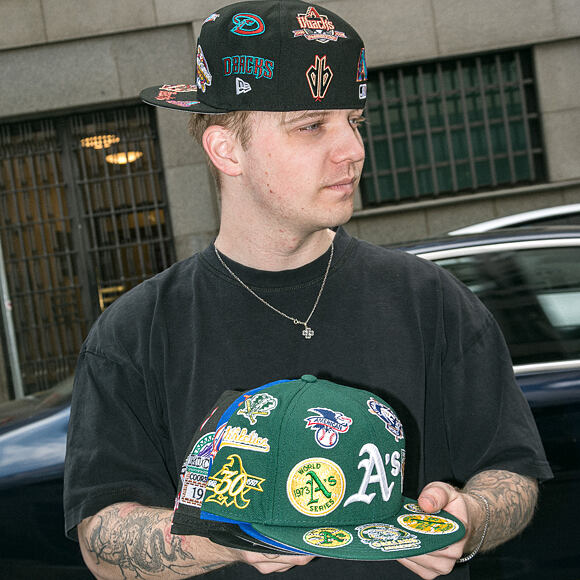 Cap New Era - MLB All Over Logo 59FIFTY - Miami Marlins - Team Color