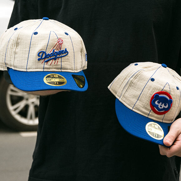 Cap New Era - MLB Retro Linen Pinstripe 59FIFTY Retro Crown - LA Dodgers - Team Color