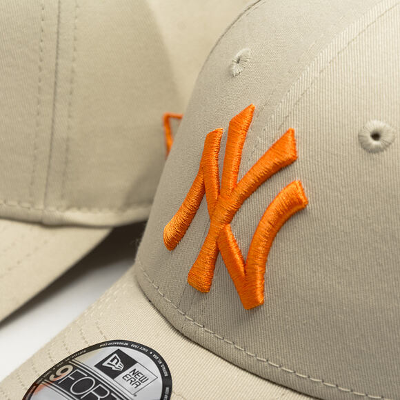 Kids Cap New Era - MLB Essential 9FORTY - NY Yankees - Stone / Orange
