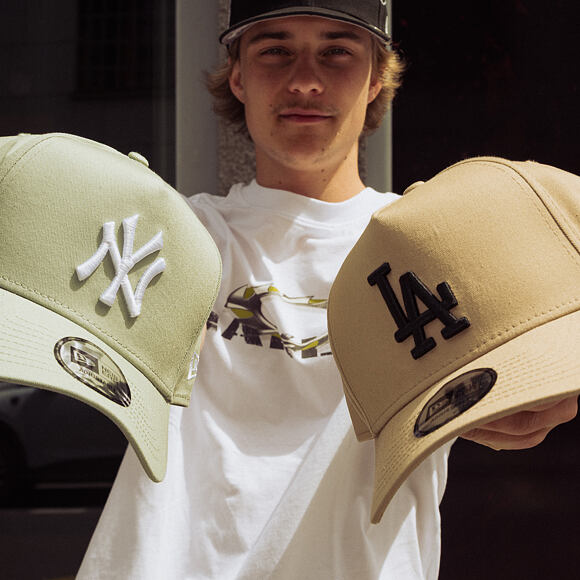 Cap New Era - MLB Essential 9FORTY A-Frame - LA Dodgers - Camel / Black