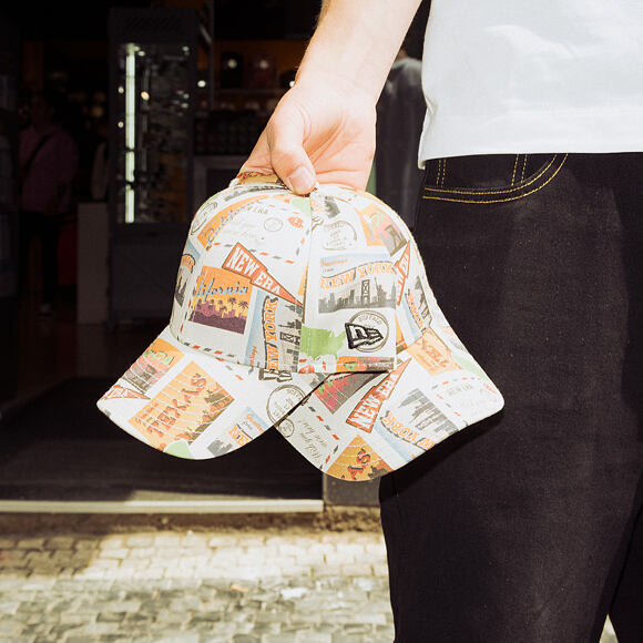 Kids Cap New Era - Branded Location Print 9FORTY - Stone