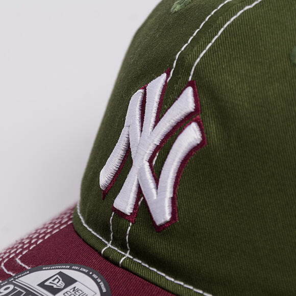 Cap New Era - MLB "Seasonal 2 Tone" 9TWENTY - NY Yankees - Green / Burgundy