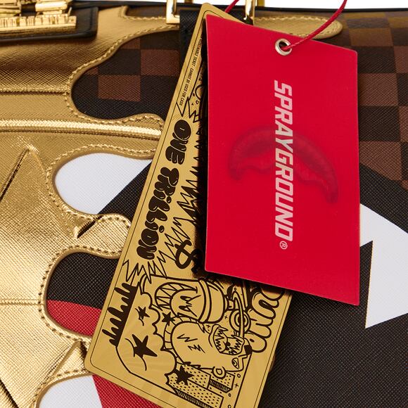 Bag Sprayground - Sharks In Paris Gold Drip Duffle