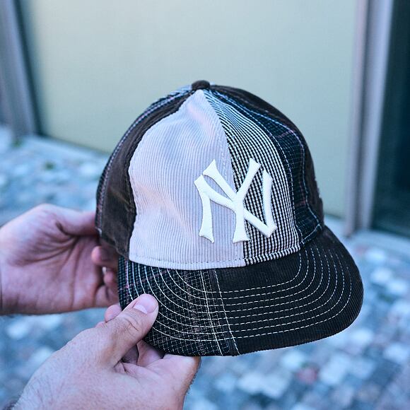 Cap New Era - MLB IMAGE DROP Patchwork 9FIFTY Retro Crown - NY Yankees - Brown