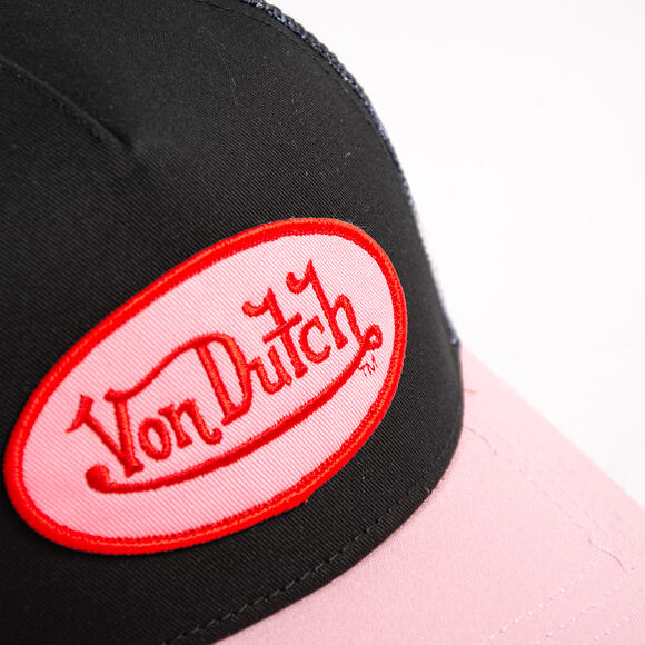 Womens Cap Von Dutch - Baseball - Galaxy Mesh Patch - Black / Pink