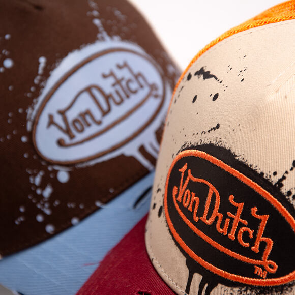 Cap Von Dutch - Baseball - Print & Embroidery - Red / Yellow