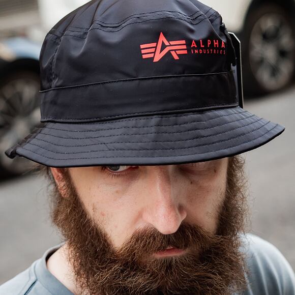 Alpha Industries Utility Bucket Hat 116911 Black / Red