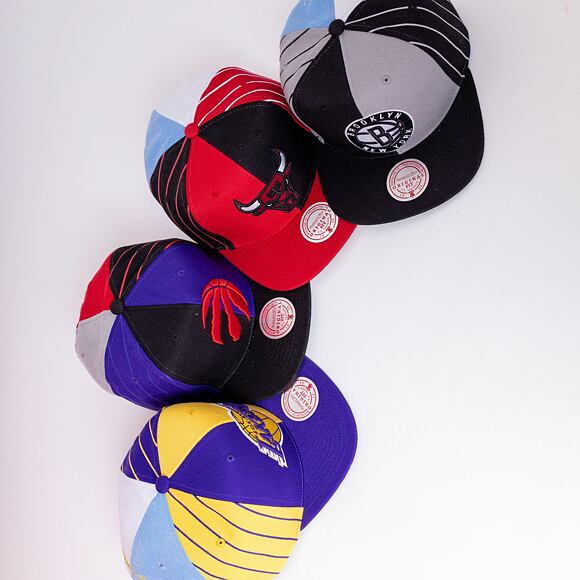 Mitchell & Ness What The Pinstripe Toronto Raptors Black Cap