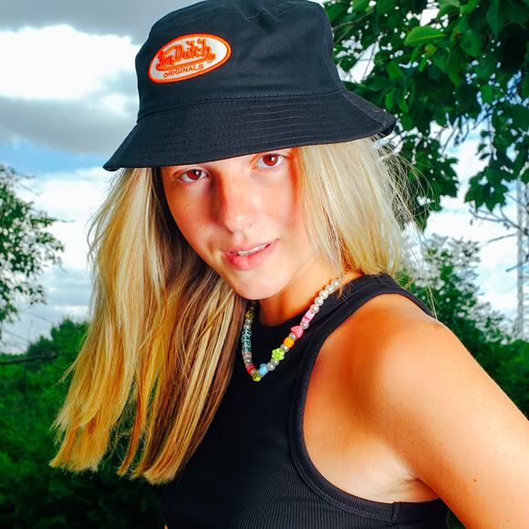 Von Dutch Phoenix Bucket Cotton Twill Black Hat