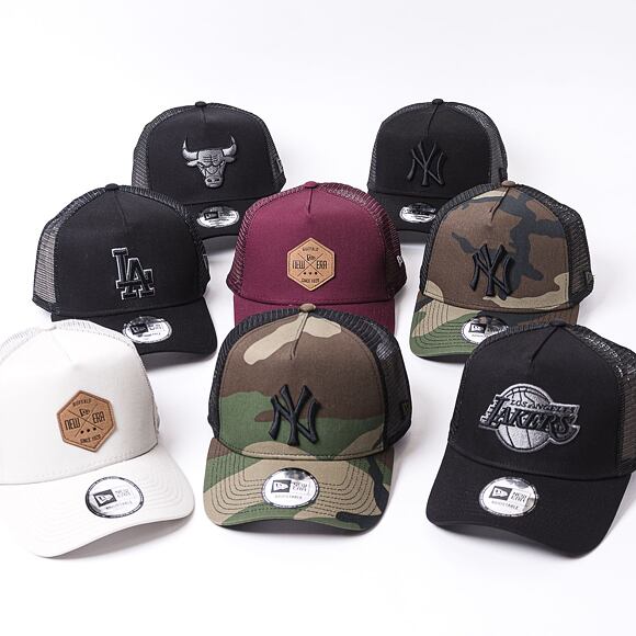 New Era Clean Trucker New York Yankees Snapback Woodland Camo / Black Cap