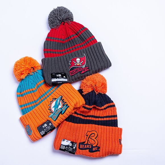 New Era NFL22 Sideline Sport Knit Chicago Bears Team Color Winter Beanie