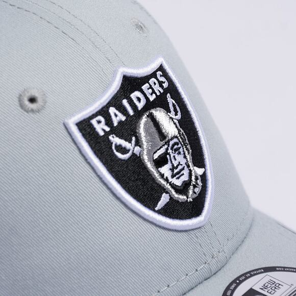 Kšiltovka New Era 9FORTY NFL Side Patch Las Vegas Raiders Grey / Black