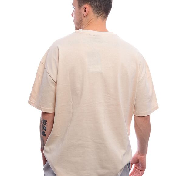 Triko New Era - Tech Flag Oversized Tee - Cream / Grey