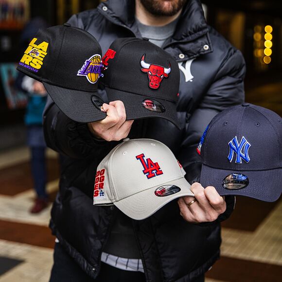 Kšiltovka New Era - MLB Side Patch 9FORTY - LA Dodgers - Stone