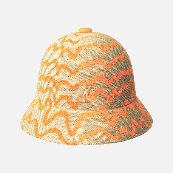 Klobouk Kangol - Meltdown Casual - Beige/Electric Kumquat
