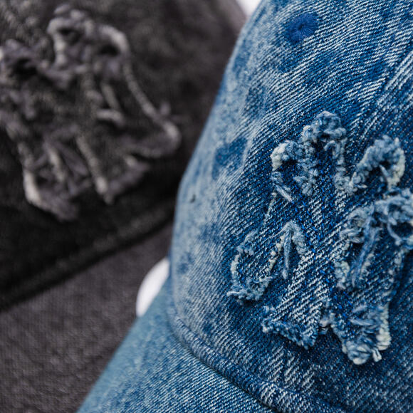 Dámská Kšiltovka New Era - MLB Wash & Distressed Denim 9TWENTY - NY Yankees - Pastel Blue