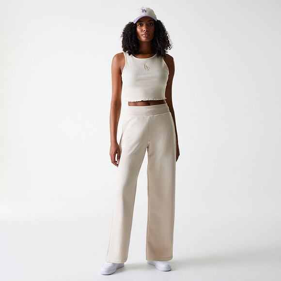 Dámské tepláky New Era - MLB Tonal Straight Sweatpants - LA Dodgers - Cream