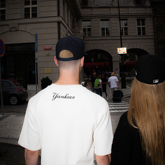 Triko New Era - MLB Waffle Tee - NY Yankees - Off White
