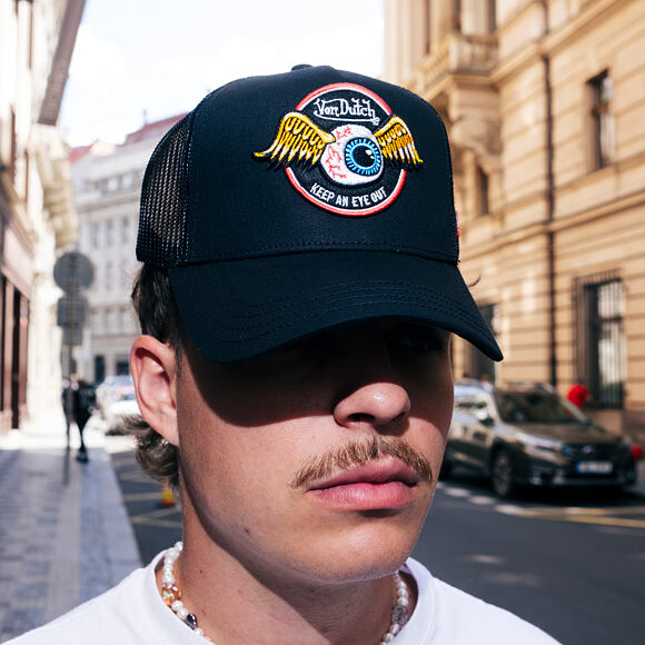 Kšiltovka Von Dutch - Trucker - Eye Out - Black