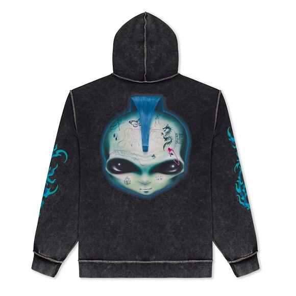 Mikina Rip N Dip - Squabble Up Hoodie - Black Vintage Wash