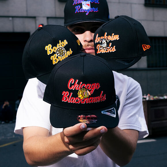 New Era - NHL Chainstitch 9FIFTY A-Frame - New York Rangers - Black