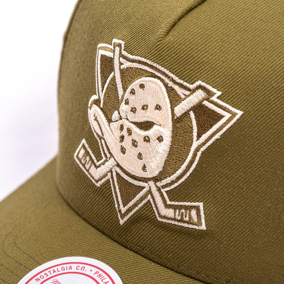Kšiltovka Mitchell & Ness - NHL Fashion Basic Pro Vntg - Anaheim Ducks - Olive