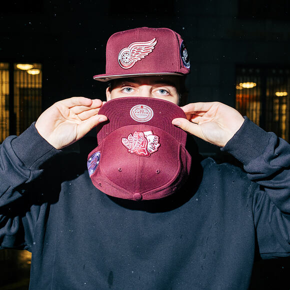 Cap Mitchell & Ness - NHL Fashion Basic Snapback - Chicago Blackhawks - Dark Purple