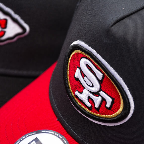 Cap New Era - NFL Charcoal Drop 9FORTY A-Frame - San Francisco 49Ers - Steel Clouds / Scarlet