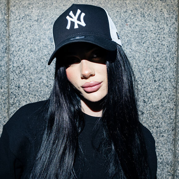 Cap New Era - MLB Clean Trucker 2 9FORTY Trucker - NY Yankees - Black / White