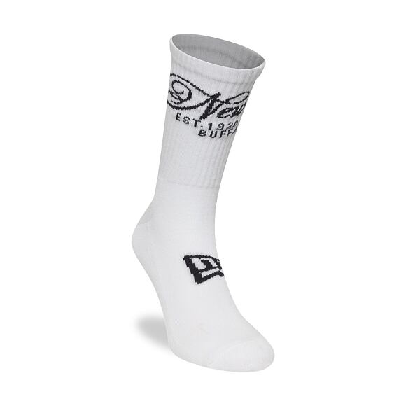 Socks New Era - Script Crew Socks 1pk - White / Navy