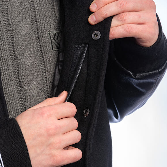 Mitchell & Ness - NFL Blackout Collection Varsity Jacket Oakland Raiders - Black