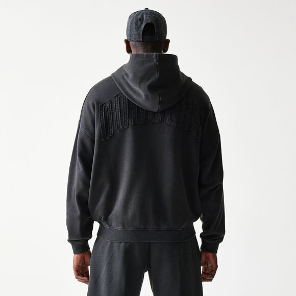 Sweatshirt New Era - MLB Washed Full Zip Hoody - LA Dodgers - Dark Grey