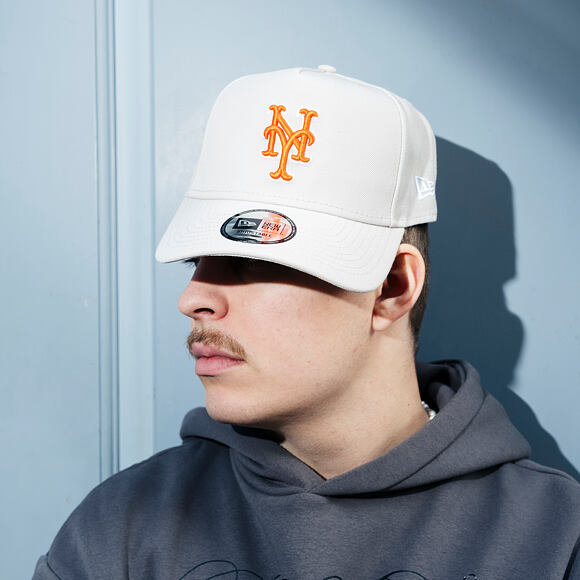 Cap New Era - MLB Outline Script 9FORTY A-Frame - NY Mets - Stone