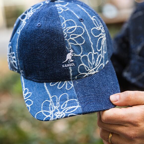 Cap Kangol - TRENDS PACK - Denim Mashup Baseball - Medium Blue Floral