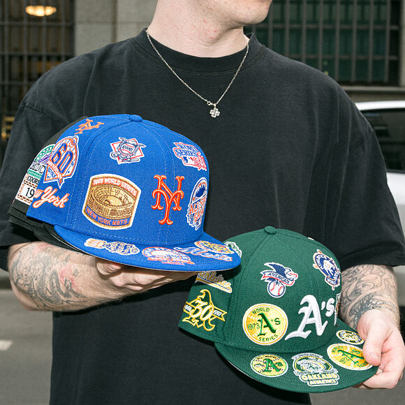Cap New Era - MLB All Over Logo 59FIFTY - NY Mets - Team Color