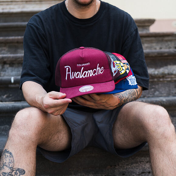 Cap Mitchell & Ness - Head Coach Trucker - NHL - Colorado Avalanche - Maroon
