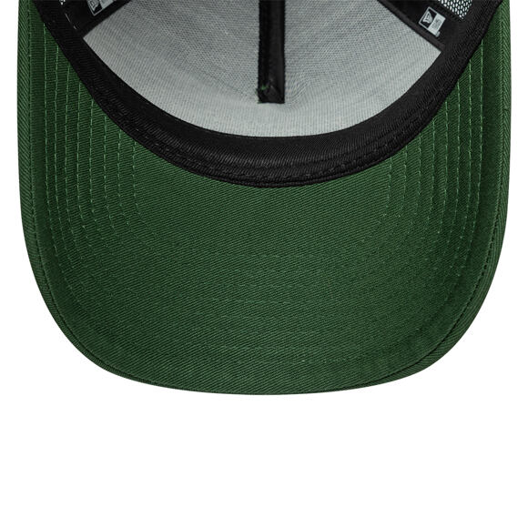 Kids Cap New Era - Branded Oval Patch 9FORTY A-Frame Trucker - Cilantro Green / Soft Grass