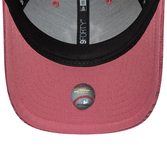 Womens Cap New Era - MLB Chunky Cord 9FORTY M-CROWN - NY Yankees - Cardinal Suede