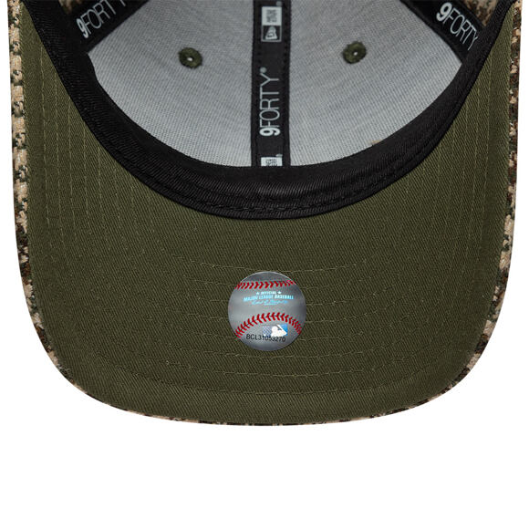 Womens Cap New Era - MLB Houndstooth 9FORTY M-CROWN - LA Dodgers - New Olive