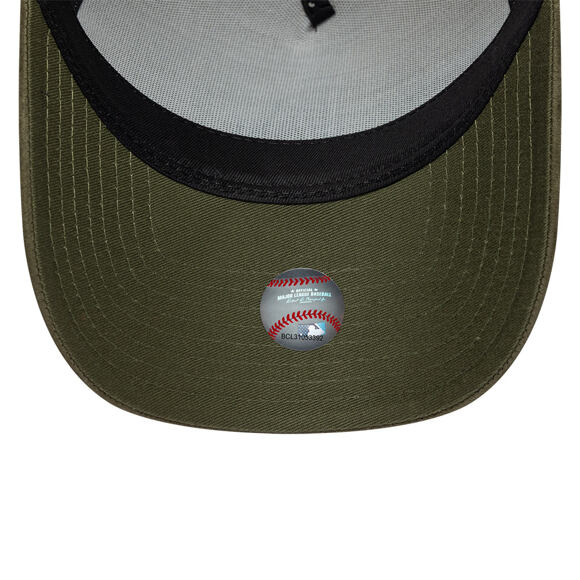 Cap New Era - MLB Suede Visor 9FORTY A-Frame - LA Dodgers - Stone / New Olive