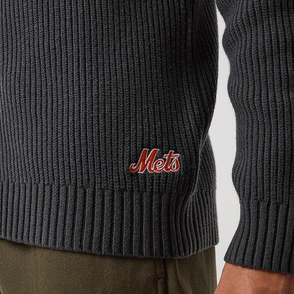 Sweater New Era - MLB Zip Knitwear - NY Mets - Steel