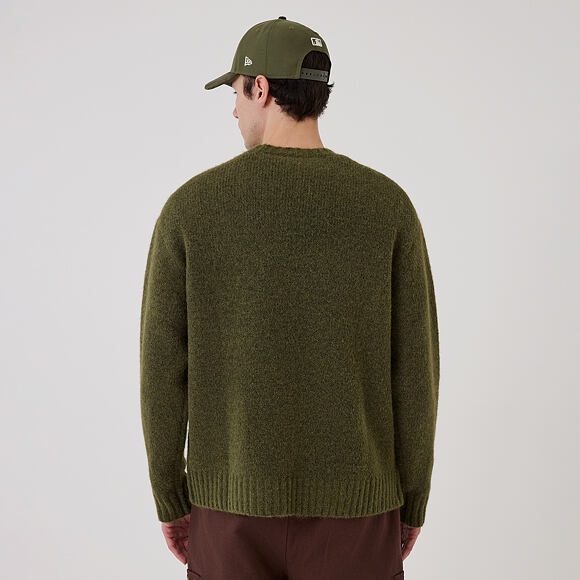 Sweater New Era - Branded Simple Knit Crew - New Olive