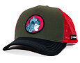 Cap Capslab - Batman Trucker - Vintage Dark Knight - Olive / Red