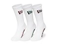 Socks New Era - Flag Crew Socks 3pk - White
