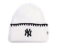 Womens Beanie New Era - MLB Chunky Top Stitch Beanie - NY Yankees - Cream
