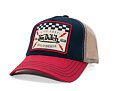 Cap Von Dutch - Live Fast California Patch Boston Trucker - Navy / Red